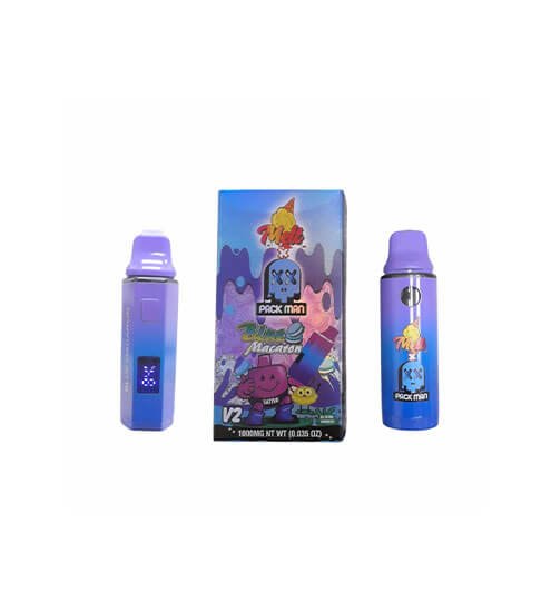 Pack Man | Blue Macaron | NEW V2 Einweg Vape | 2G (2.000 mg)